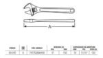 Llave Ajustable Francesa Stanley 89-045 De 6 Pulgadas 150mm - Imagen 7