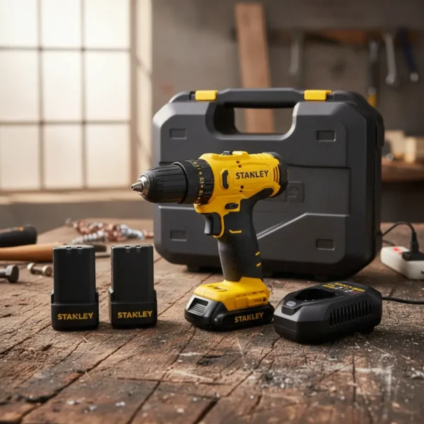 Taladro Percutor Atornillador Inalambrico 10mm Stanley 12v Amarillo 50