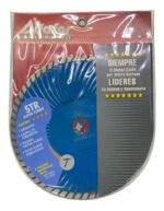 Disco Diamantado 7 PuLG. Aliafor Str Super Turbo 180mm Azul - Imagen 2