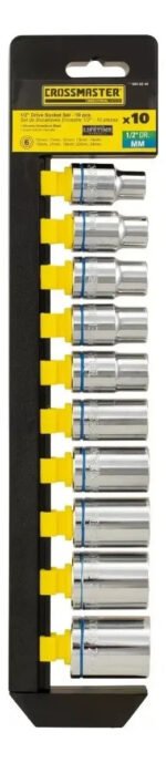 Juego De Tubos Bocallaves 10 Pzs Mm 1/2 Crossmaster 9946840 Plateado - Imagen 3