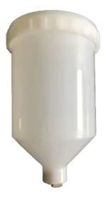 Taza Pistola De Pintar Hvlp Recipiente Plastico 600cc 6206 Blanco - Imagen 3