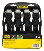 Cinta Cincha Amarre Con Crique Crossmaster X 4 Und 408kg Negro