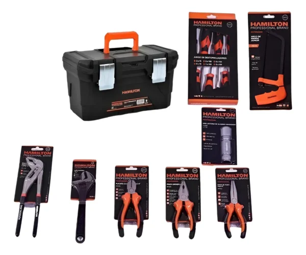 Caja Herramientas Automovil Profesional Combo 14pcs Hamilton Naranja