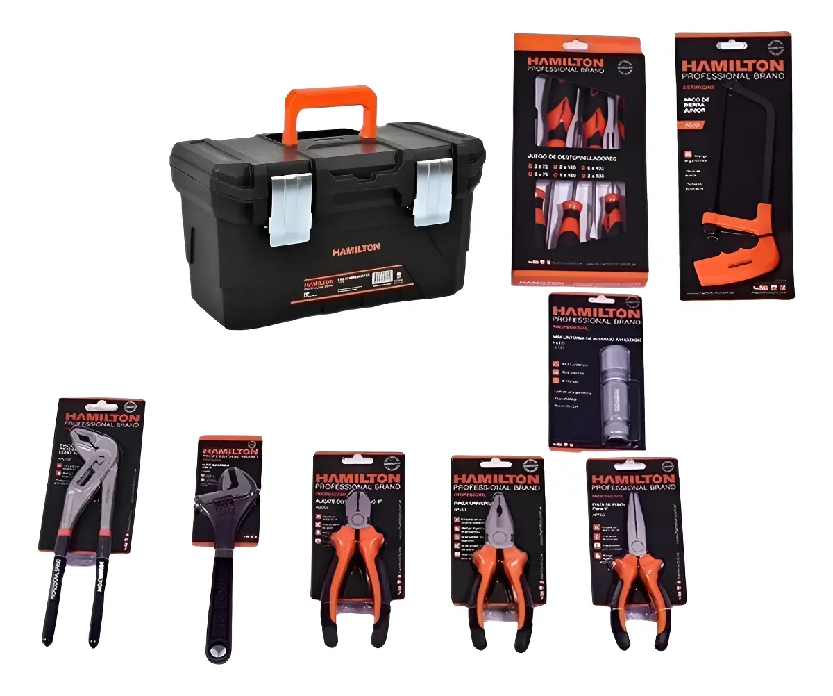 Caja Herramientas Automovil Profesional Combo 14pcs Hamilton Naranja Caja Herramientas Automovil Profesional Combo 14pcs Hamilton Naranja - Imagen 1