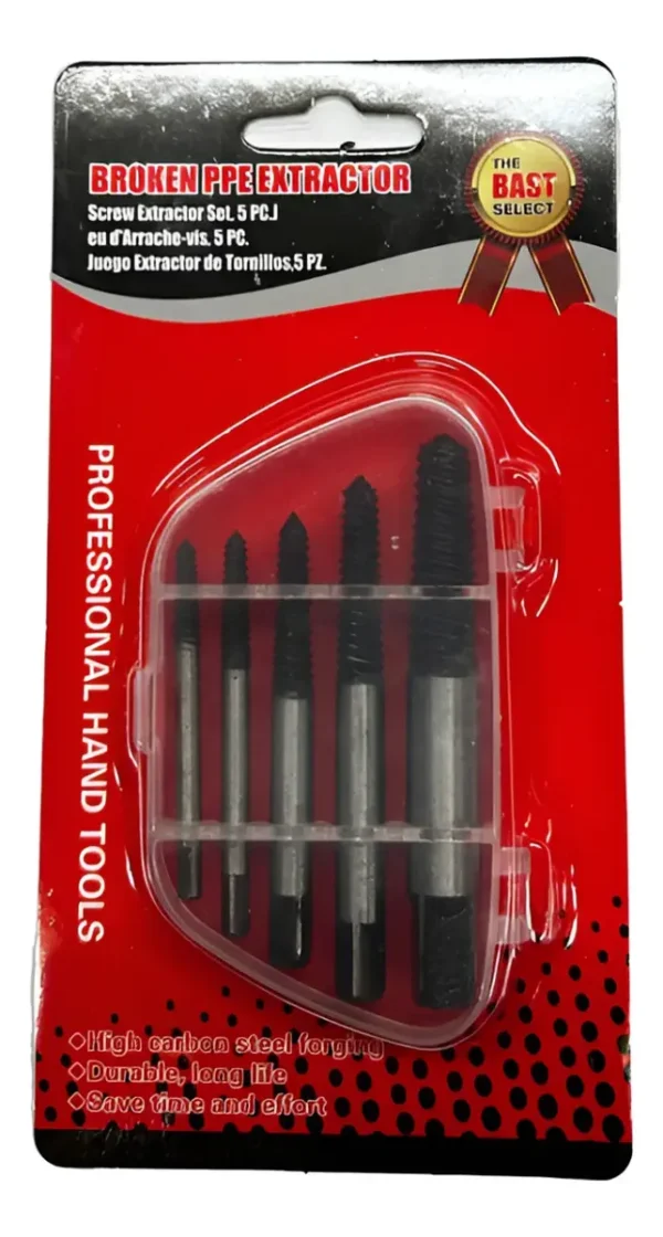 Extractor Tornillos Juego X 5pz 6 A 18mm
