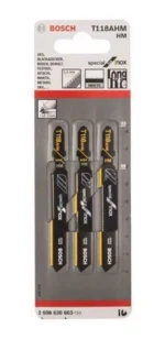 Hoja Sierra Caladora X 3 P/ Acero Inoxidable Bosch T118ahm