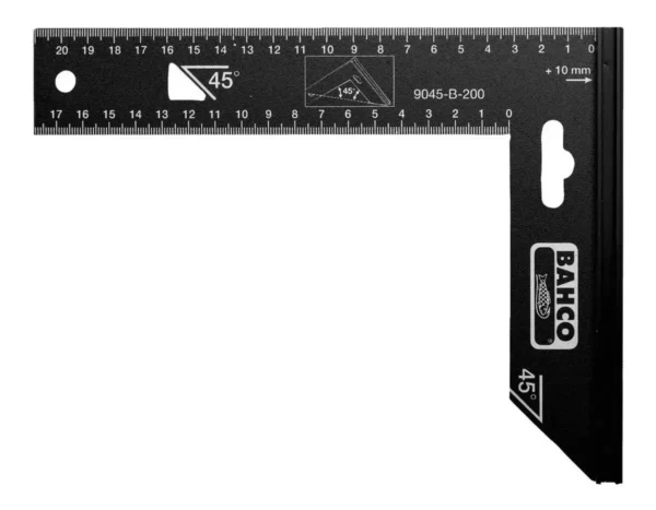 Escuadra De Carpintero Hoja De Acero 20 Cm Bahco 9045-b-200