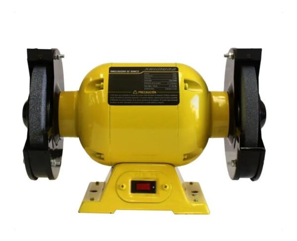 Amoladora De Banco Profesional Shimura 3/4 Hp + 2 Piedras Amarillo