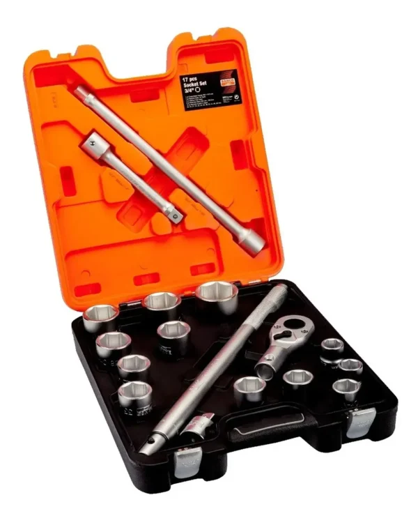 Juego De Tubos Bahco Slx17 3/4'' 17 Pzas Bocallaves Milimet.
