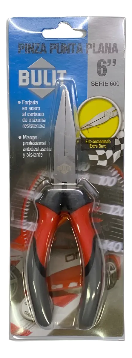 Pinza Punta Plana 6 150mm Bulit Serie 600 Mod: Pza S6 Pp 6