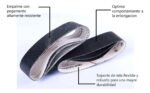 Lija De Banda Para Madera Marca Doble A 100x610 Grano 36 36 - Imagen 5