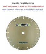 Disco Diamantado Diamondx Aliafor - Bs 9 230mm Metales 0 Mm - Imagen 3