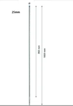 Mecha Broca Widia Sds Plus X7 Bosch 25 X 1000 Mm 2608900153 - Imagen 2