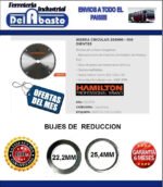 Disco Ingletadora Aluminio 100 Dientes 254mm 10puLG Hamilton - Imagen 3