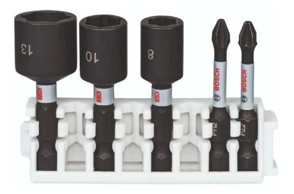 Set 2 Puntas Atornillador Bosch Ph2x50 Y 3 Tubos Impact X 5u
