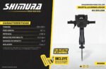 Martillo Demoledor Rompepavimento 85 Joules 2100w Shimura Negro - Imagen 2