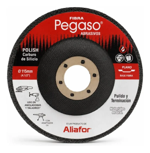 Disco Fibra Pegaso 115 Mm Grano 180 Para Pulir