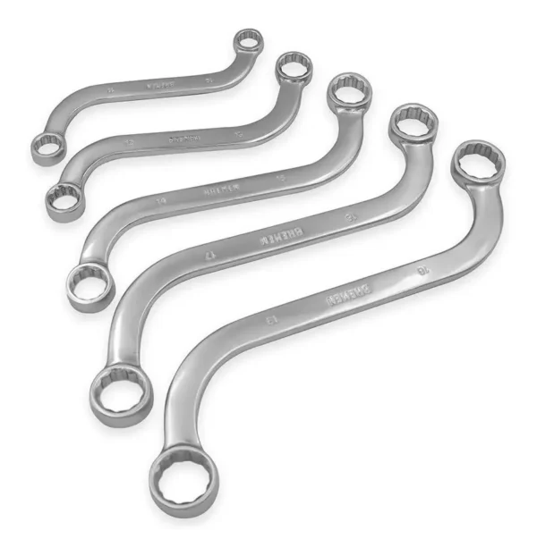 Llaves Comb Estriadas Curvas Tipo S Bremen 5pz 10 A19mm 7779