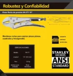 Pinza Recta Presion Stanley 84-371 Fuerza 10 254mm - Imagen 3