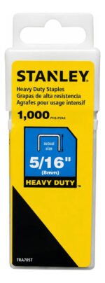 Grapas Stanley 5/16 8mm Para Modelos Stanley Tr150 Y Tr250. Negro