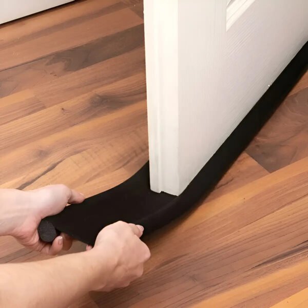 Zocalo Burlete Doble Bajo Puerta Suprabond 95 Cm Negro Negro