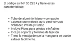 Inflador De Mano Bulit Serie 600 Liviano Compacto Infs6 225a - Celeste - Imagen 4