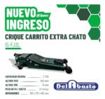 Gato Crique Hidráulico Doble Piston 3 Ton Extra Chato Issei - Imagen 5
