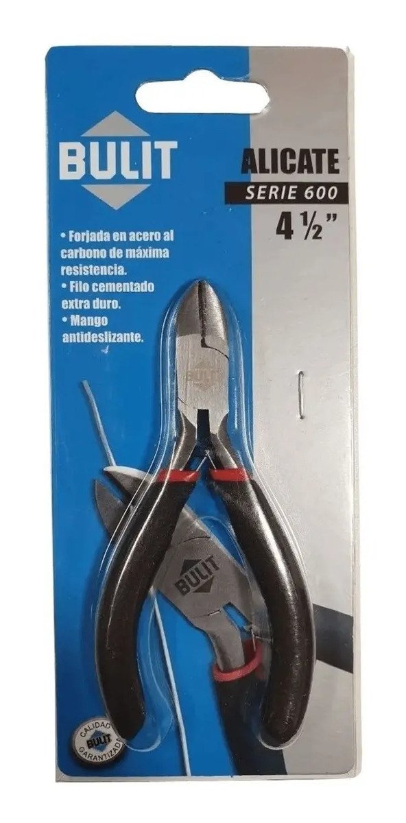 Alicate Mini Corte Oblicuo 4 1/2 PuLG Acero Serie 600 Bulit