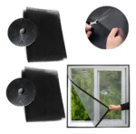 Cortina Mosquitero Ventana Autoadhesiva Magnetica 130 X 160 Negro
