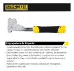 Engrampadora De Impacto 6 A 14mm Crossmaster 9932228 - Imagen 3