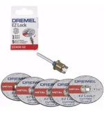 Mandril + 5 Discos Corte Metal Ez Lock Dremel Ez406