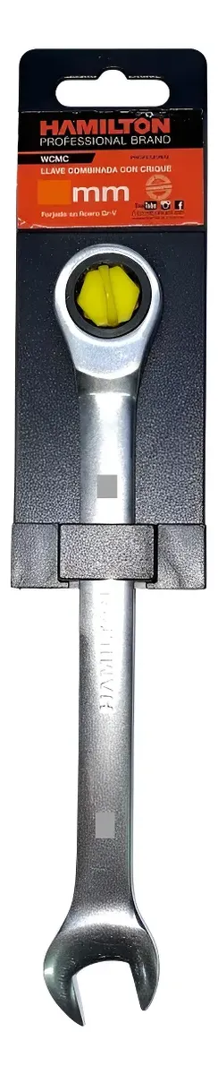 Llave Combinada Criquet 8 Mm Hamilton Wcmc08 Plateado