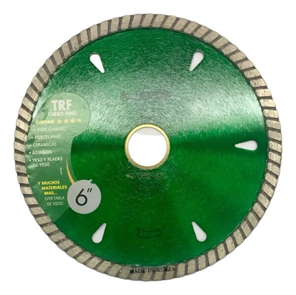 Disco Diamantado Aliafor Turbo Fino - Trf 152 Mm Porcelanato Verde Oscuro