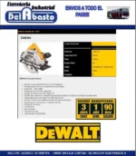 Sierra Circular Dewalt Dwe560 1400 W 1,9 Hp 7 1/4 Tronzadora Amarillo 50 Mhz - Imagen 2