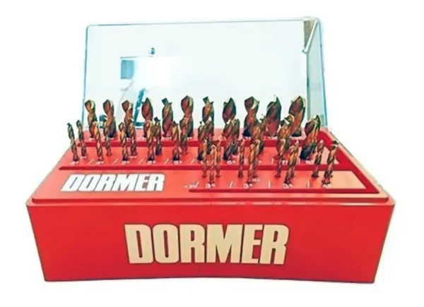 Juego Mechas Acero Rapido Punta Titanio Dormer Caja Set 43pz