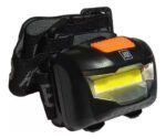 Linterna Vincha Minera Potente Led Cob De 3w Ja Ja-1909 Blanco Negro - Imagen 4