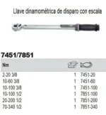 Torquimetro Bahco 7455-100a Safe 1/2'' 20-100 Nm Made In Usa - Imagen 8