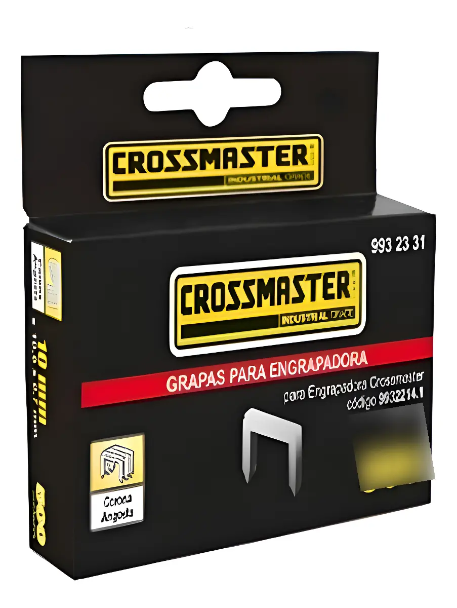 Grampas 12 X 10,6 X 1,2 Mm X 500u Grapa Crossmaster 9932337 Plateado Grampas 12 X 10,6 X 1,2 Mm X 500u Grapa Crossmaster 9932337 Plateado - Imagen 1