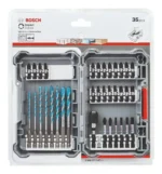 Set Mecha Multiconstruccion Enc 1/4 +puntas Bosch Impact 35p