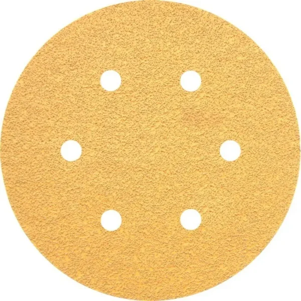 Set De 5 Lijas Para Lijadora Rotoorbital Bosch 150mm Grano 60 Con Abrojo Cod: 2608605086