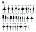 Juego Set De Fresas Kit Router Tupi Para Madera 30 Pz Bosch - Imagen 2