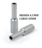 Tubo Hexag Bocallave Largo 50mm Enc 1/4 Hamilton Bhm45-14l Plata - Imagen 2
