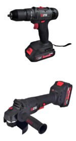 Taladro Percutor 13mm 20v + Amoladora Bruhsless 3 Vel Adv3