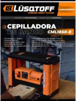 Cepilladora De Banco Ancho 330mm 1850w Lusqtoff Cml1850-8 Naranja - Imagen 2