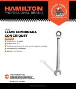 Juego Set 6 Llaves Combinadas Crique Rachet 8-17 Hamilton - Imagen 4