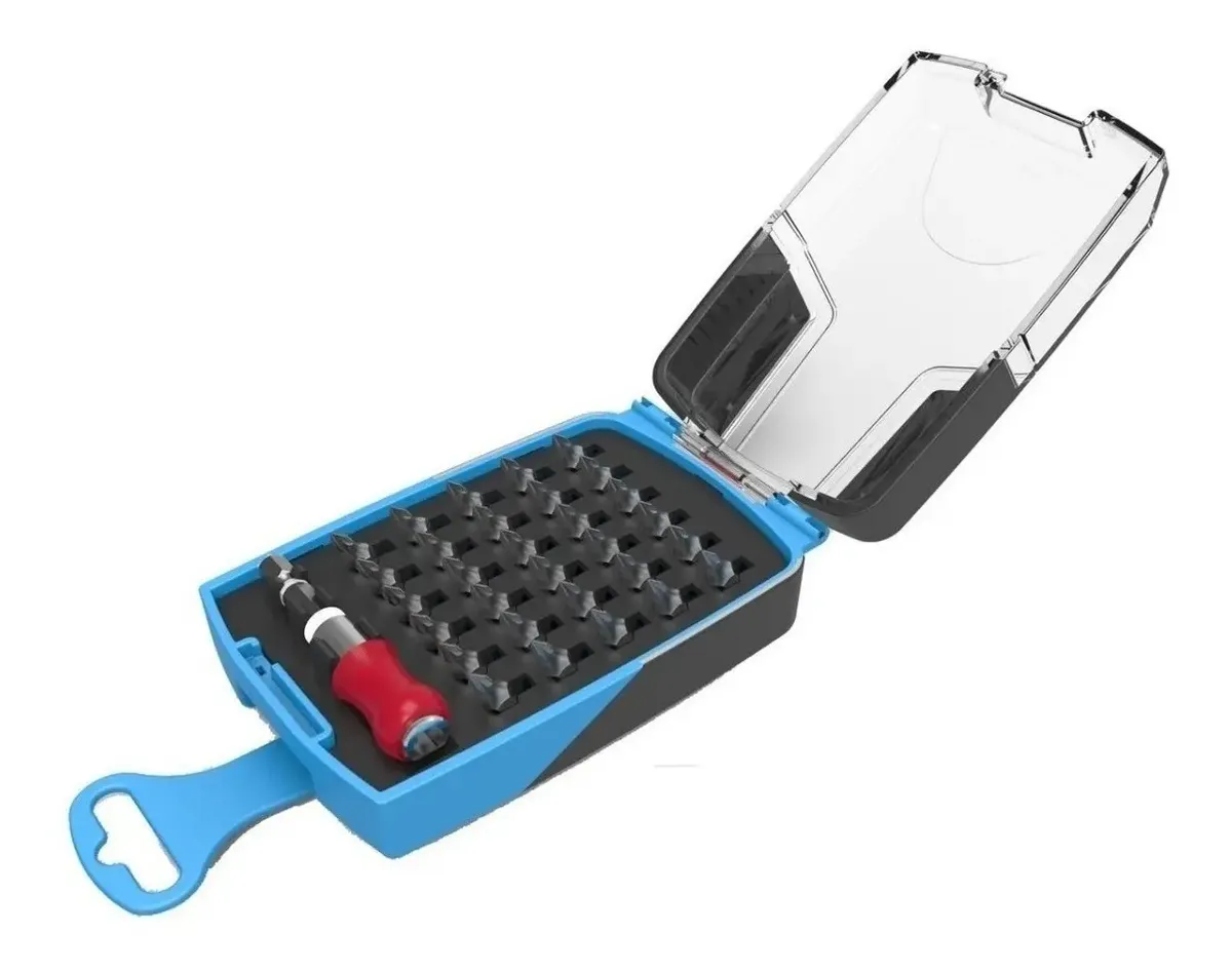 Kit Juego Puntas Gamma Atornillador Estuche Mandril Kit 31pz Kit Juego Puntas Gamma Atornillador Estuche Mandril Kit 31pz - Imagen 1