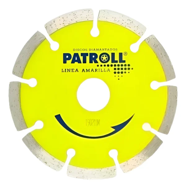 Disco Diamantado Segmentado Patroll 9 Aliafor 230 Mm Pys-9 Amarillo