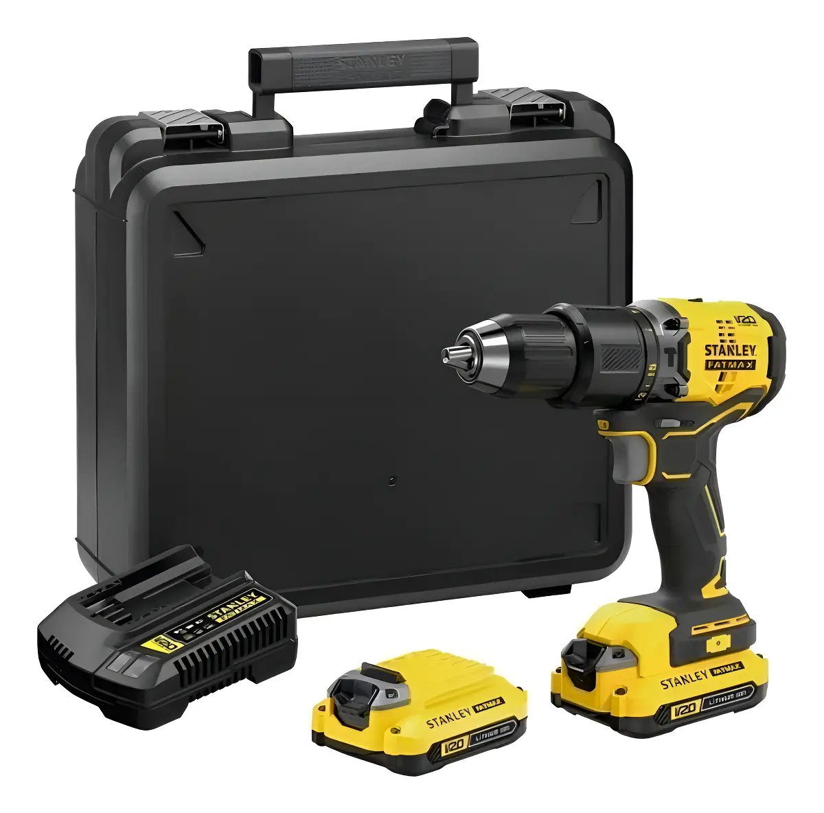 Taladro Atorni Percutor Stanley Sbd715c2k 13mm 20v Brushless Amarillo Taladro Atorni Percutor Stanley Sbd715c2k 13mm 20v Brushless Amarillo - Imagen 1