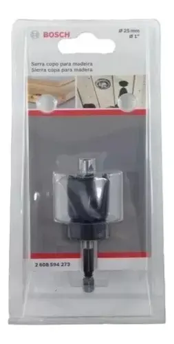 Sierra Copa Encastre 1/4 Bosch Para Madera 48 Mm 2608594276