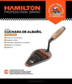 Cuchara De Albañil - Nº 8 Forjada En Acero Hamilton Caf80 - Imagen 3